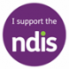 I support the NDIS logo