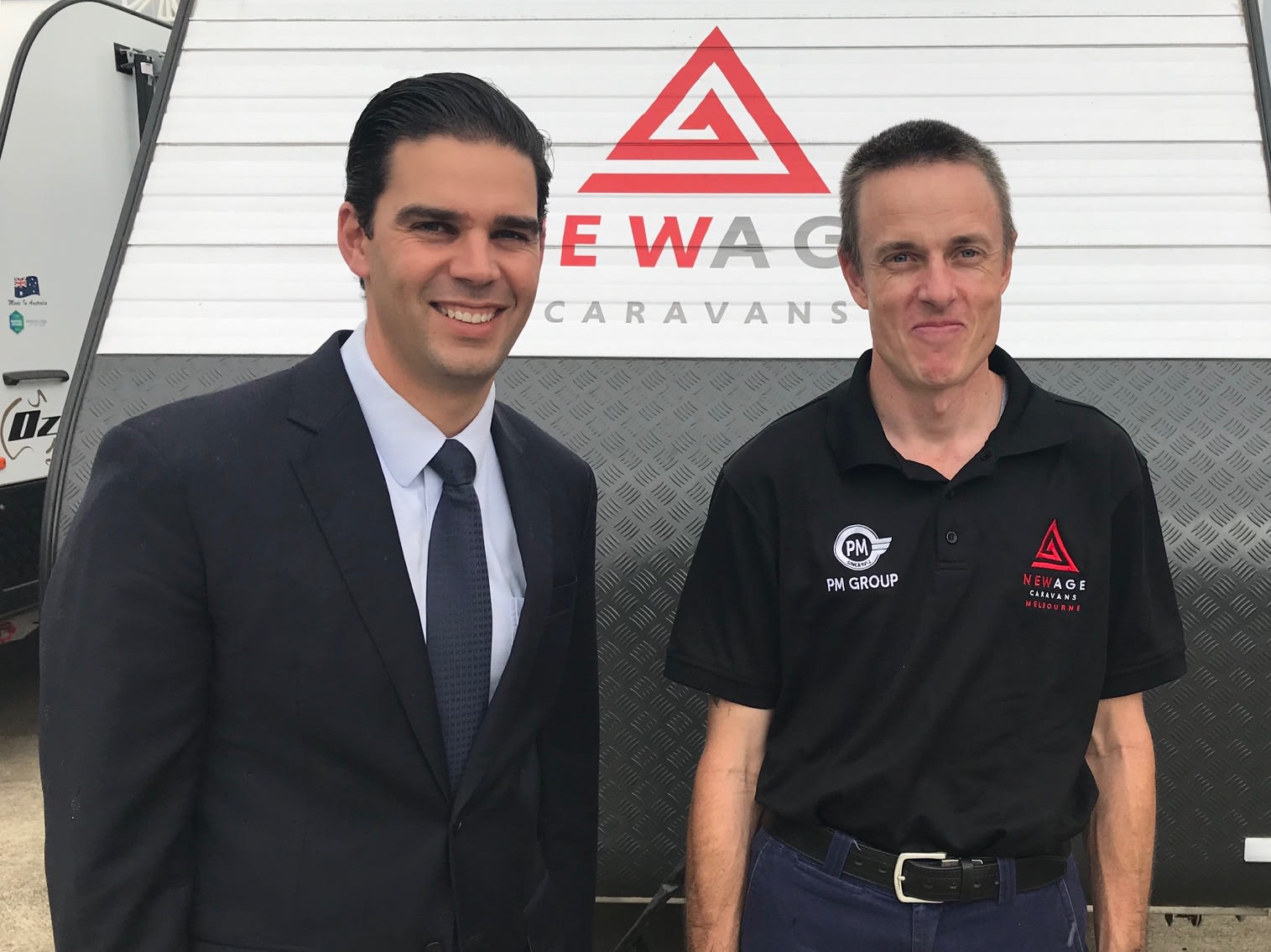 Bobby Shines at New Age Caravans Interact Australia